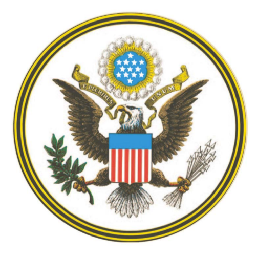 Color image of the front of the Great Seal of the United States