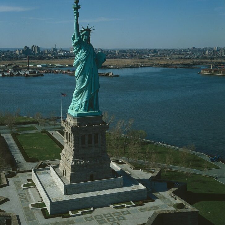 Color photograph of the Statue of Liberty