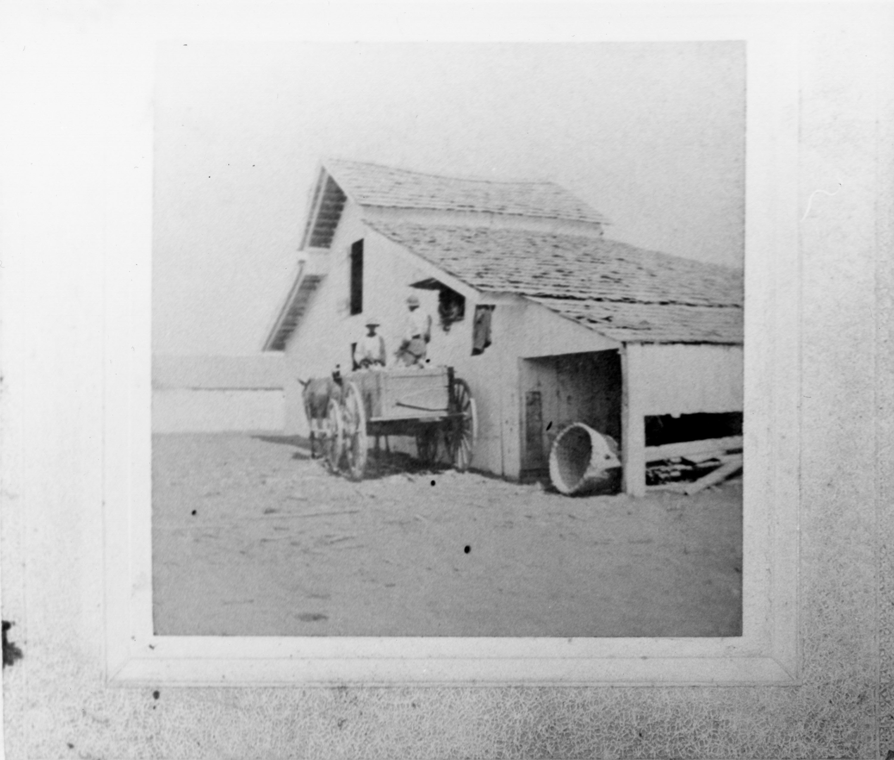 Four scenes from McKay's Farm, a) unloading corn, ca. 1900s Four scenes from McKay's Farm, a) unloading corn, ca. 1900s