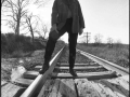 Johnny Cash on Rail Road Tracks 1968 Nov. 25