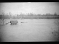 House partially underwater after the Arkansas flood in 1937