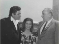 Cash, wife June Carter, and Governor Winthrop Rockefeller at Cummins prison farm, April 10, 1969.