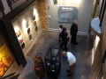 Gallery visitors viewing the Johnny Cash exhibit