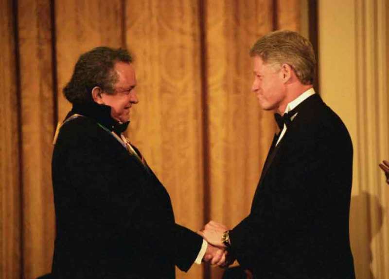 Cash and Bill Clinton at the Kennedy Center honors