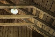 Rafters inside CCC Pavilion.