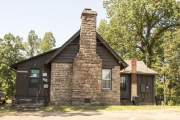 Exterior of cabin office.