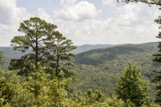 View of Buffalo River valley from lodge and restaurant.
