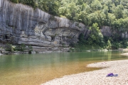 Swimming area near Buffalo Point campground on the Buffalo River.