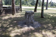 Stone water fountain at Big Flat City Park.