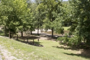Staircase from Highway 170 down to picnic areas on Lee Creek