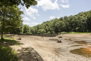 The boat docks and dam on Lee Creek