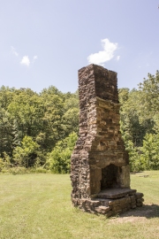 All that remains of the CCC Recreation Hall is this chimney