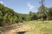 View of Lee Creek from near where the CCC Education Building would have been