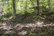 A staircase from the Mess Hall to the CCC Cabins