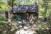 A view of Cabin 12 from the road