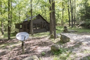 View of Cabin 12 from the parking area ft. modern amenities