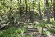 Staircase from the Latrines/Showers to the cabins