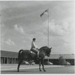 Jeannette on horse, ca. 1958