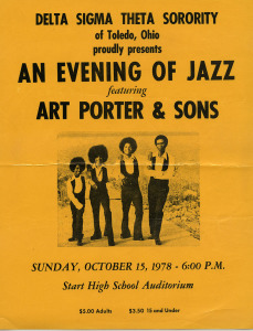 An Evening of Jazz featuring Art Porter and Sons, 1978