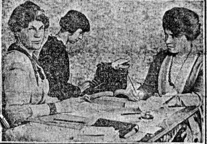 Image of a newspaper clipping of Palmer Headquarters, April 14, 1920. courtesy The Chicago Daily News.