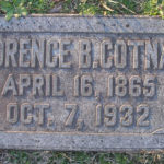 A scanned image of Gravestone Roselawn Memorial Cemetery January 10 2016