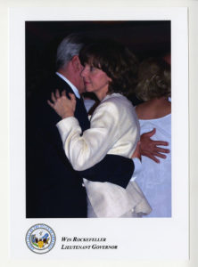 Lisenne Rockefeller dancing with Winthrop Paul Rockefeller, presumably at Arkansas's Gubernatorial Inaugural Ball, 2003 January