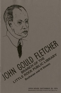 John Gould Fletcher branch library, promotional pamphlet, September 29, 1974