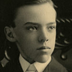 John Gould Fletcher as a young boy in formal wear, circa 1890s