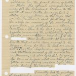 Letter from Conard Hays describing service he performed