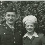 Conard Hays in uniform with wife Florence