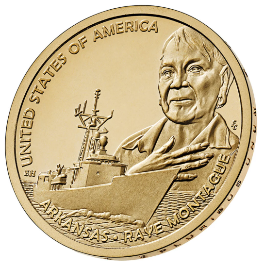 Raye Montague one-dollar coin, 2025