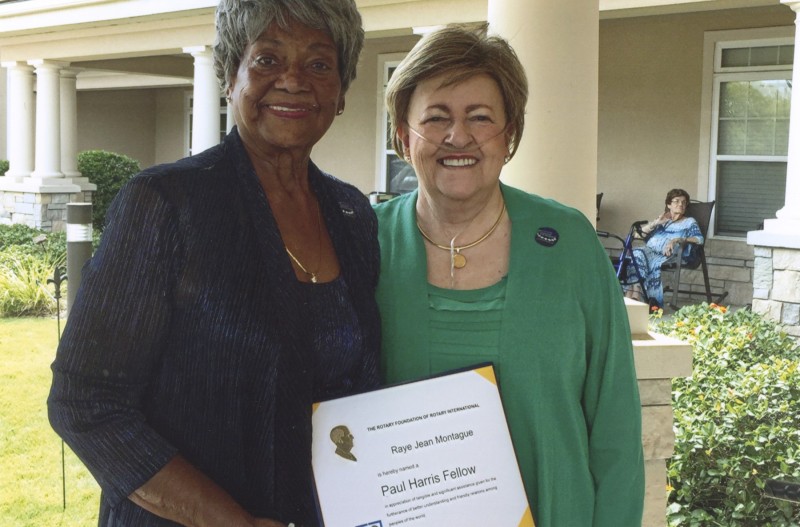 Montague named a Paul Harris Fellow by Rotary International, undated