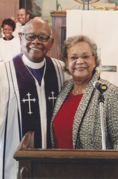 Montague with Rev. Billy Hopson, 2013