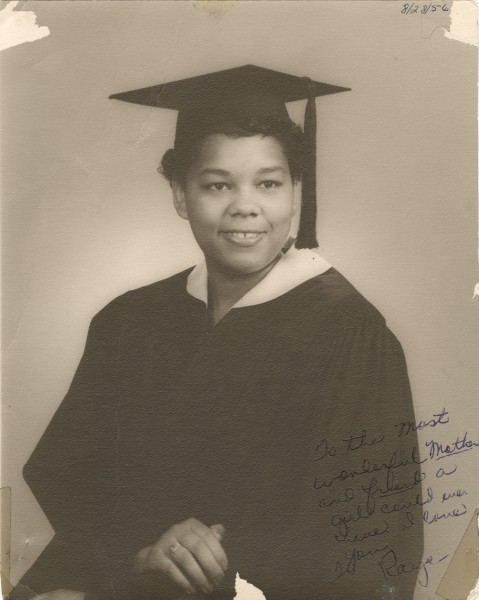 Montague's graduation portrait from Arkansas AM&N, 28 August 1956