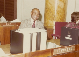 Dr. Townsend at the Arkansas House of Representatives, ca. 1981