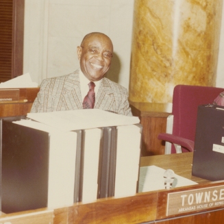 Dr. Townsend at the Arkansas House of Representatives, ca. 1981