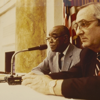 Dr. Townsend serving as the Speaker of the House, 1989