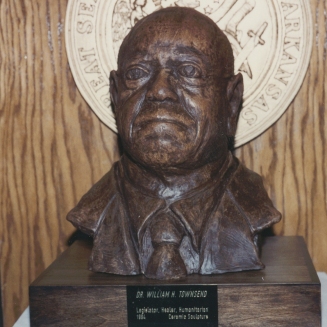 Ceramic bust of Dr. William Townsend, ca. 1995