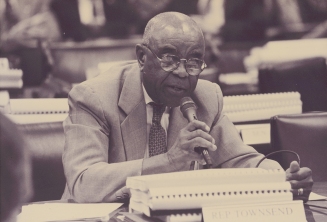 Dr. Townsend at a committee hearing, October 1992