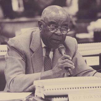 Dr. Townsend at a committee hearing, October 1992