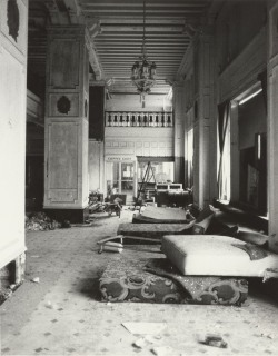 Lafayette Hotel lobby prior to restoration,  ca. 1981-1984