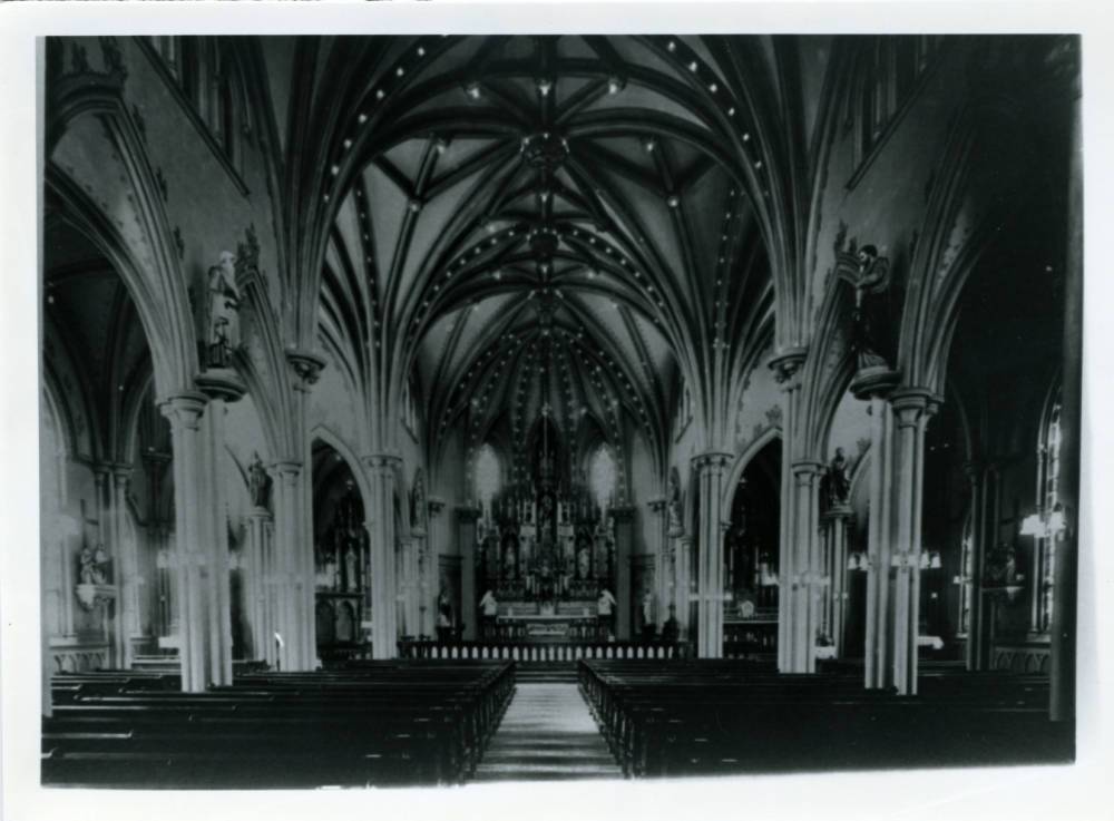 Interior of St. Edward’s German Catholic Church, ca. 1920 Interior of St. Edward’s German Catholic Church, ca. 1920