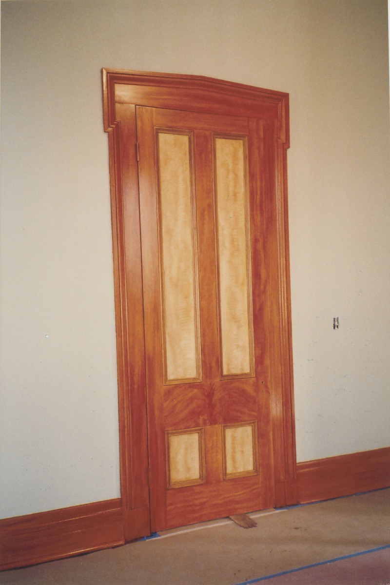 Restored door within the Moore-Horner House, 2005 Restored door within the Moore-Horner House, 2005