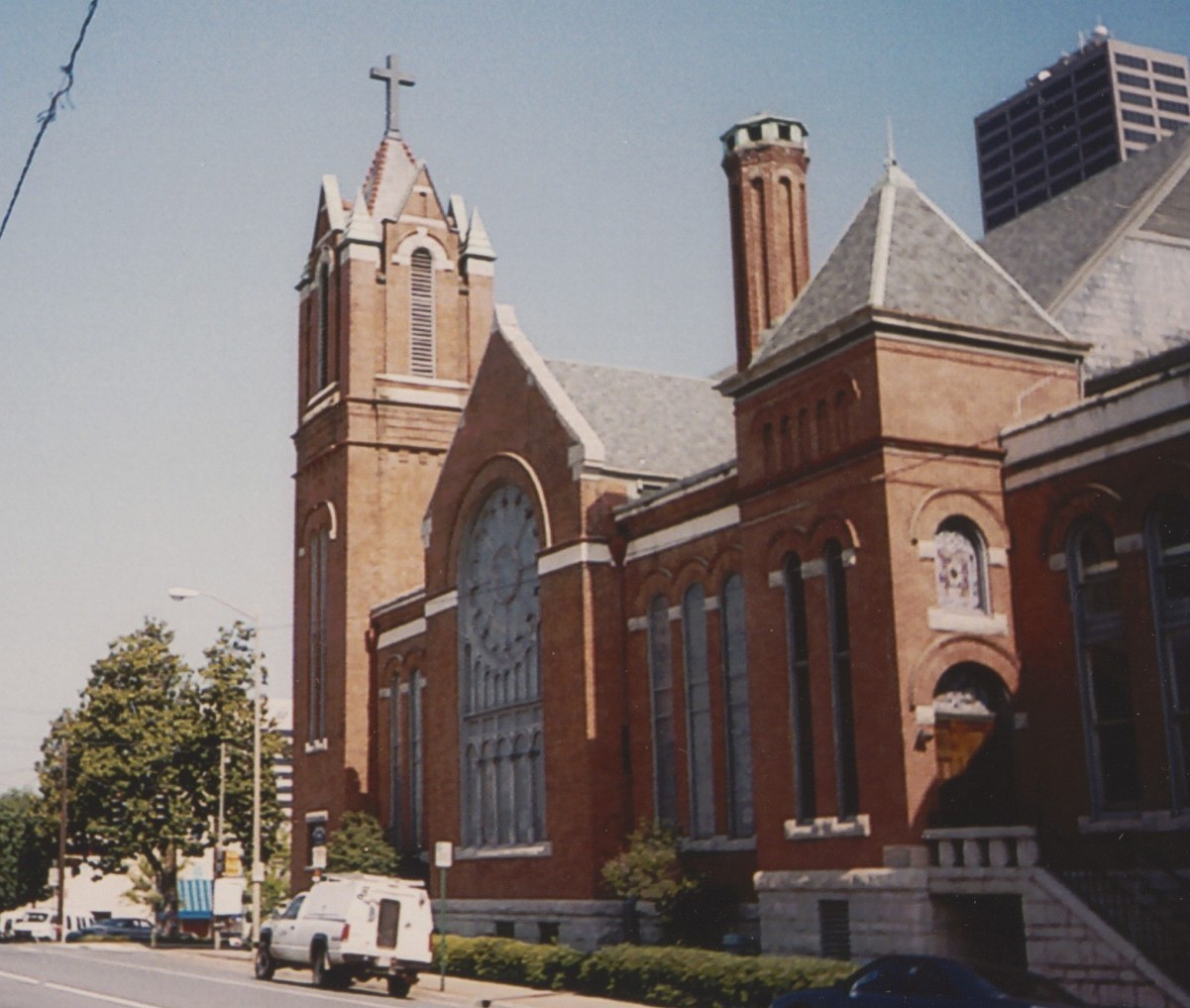 Exterior of the First Methodist Church, undated Exterior of the First Methodist Church, undated