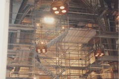 The mass of scaffolding covering the apse of the cathedral, October 2007