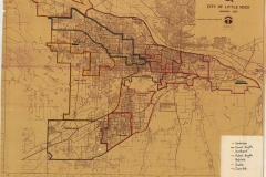 This map sows the Little Rock School District, dated January 1987.