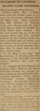 "Governor to Consider Elaine Cases Together," May 8, 1920 "Governor to Consider Elaine Cases Together," May 8, 1920