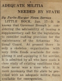 "Adequate Militia Needed in State," Hot Springs New Era, January 18, 1920