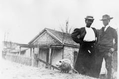 Man and Woman with Opossum, undated