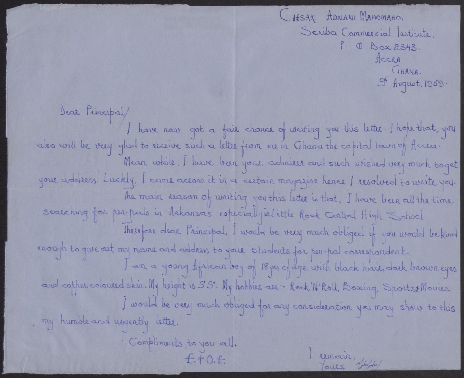 Elizabeth Huckaby correspondence, page 2